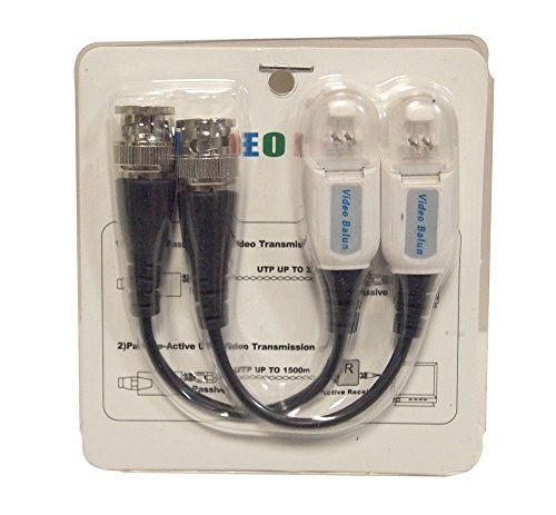 CamVtech USA 4 Pairs (8 Pcs) Port Passive Transceiver Video Balun Compact Size UTP Cat5/Cat6 Lightning Protection