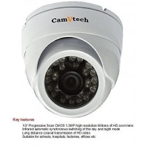 CamVtech USA AHD Camera 1/3" SONY Sensor CMOS 1.3MP high resolution of HD zoom lens AHD whetherproof dome camera Wide Angle Lens 720P 24IR,Infrared automatic of the day/night mode 