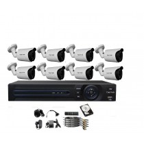 CamVtech AHD 720P 8CH Security System - 8- AHD 1.3 MP IP66 Camera High End